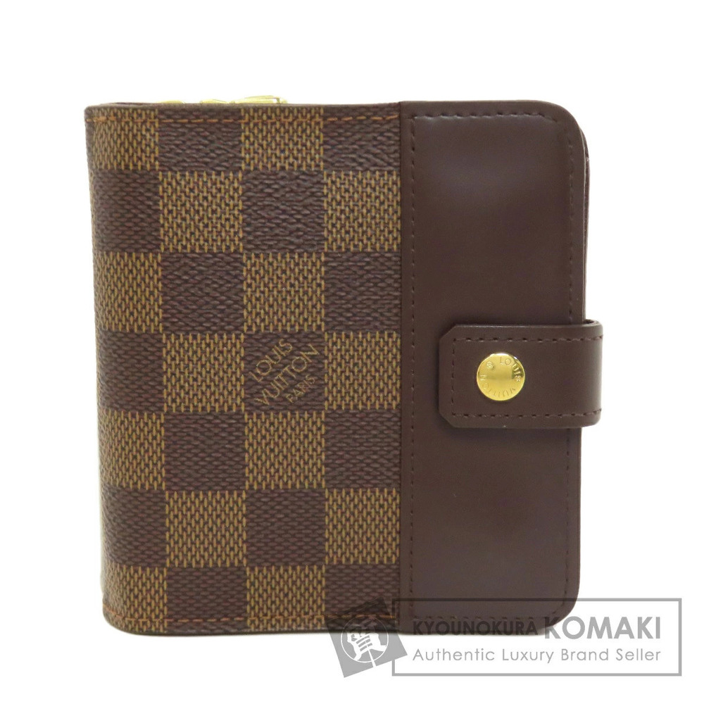 Louis Vuitton Compact Zip Bi fold Wallet Damier Canvas